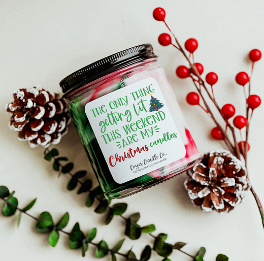 9 oz. Jar Candle - The only thing getting lit is this Christmas candle