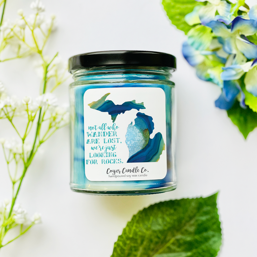 9 oz. Jar Candle - Not all who wander are lost..