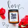 9 oz. Smoked Jar Candle - Illustrated Valentine's Day Collection